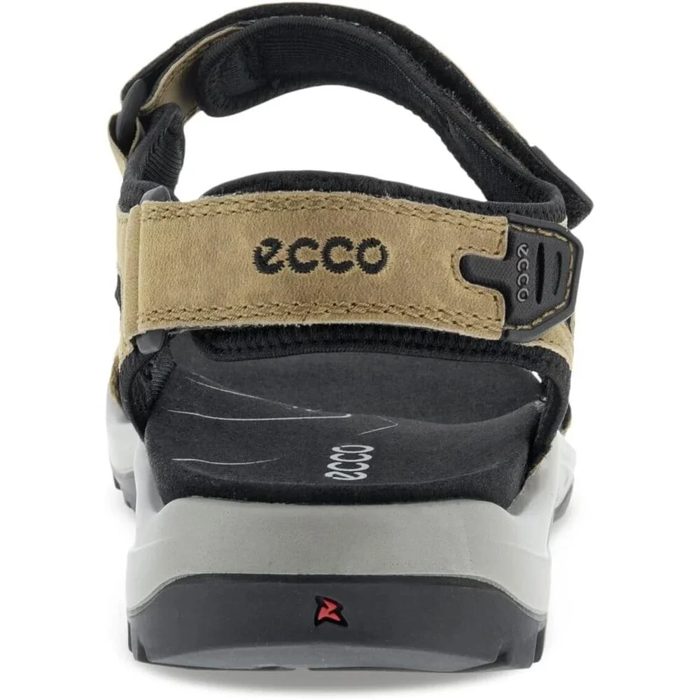 Ecco Yucatan Coast Sport Men 14 Nutmeg Brown Nubuck Leather Hiking Sandal ZPO496